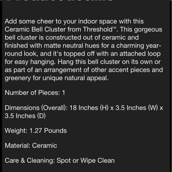 Threshold Decorative Chimes/Bells  - Picture 8 of 8